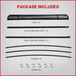 The truck bed cover simple installation, no need to drill or cut, with special installation hardware and detailed instructions. Simply clip the crossbar to the truck bed and roll it up freely after installing the bedspread.