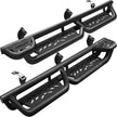BINARY STAR Running Boards Compatible with 2005-2023 Toyota Tacoma Double Cab/Crew Cab. Off-Road Side Steps, Two-Stair Step Bars, Black Rock Sliders, 6 Inch Nerf Bars for Truck, Three Steps.