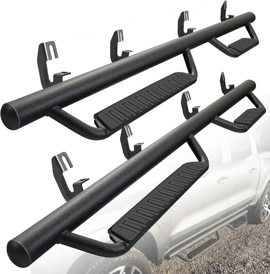 BINARY STAR Running Boards Compatible with Vehicle 2015-2025 Chevy Colorado/Gmc Canyon Crew Cab, 3.5 Inch Drop Down Side Steps, Carbon Steel Steps Colorado Nerf Bars Canyon Step Bars.