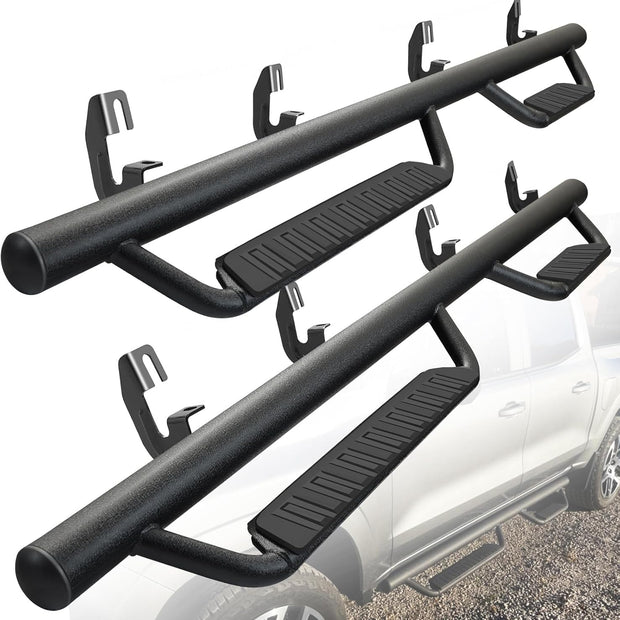 BINARY STAR Running Boards Compatible with Vehicle 2015-2025 Chevy Colorado/Gmc Canyon Crew Cab, 3.5 Inch Drop Down Side Steps, Carbon Steel Steps Colorado Nerf Bars Canyon Step Bars.