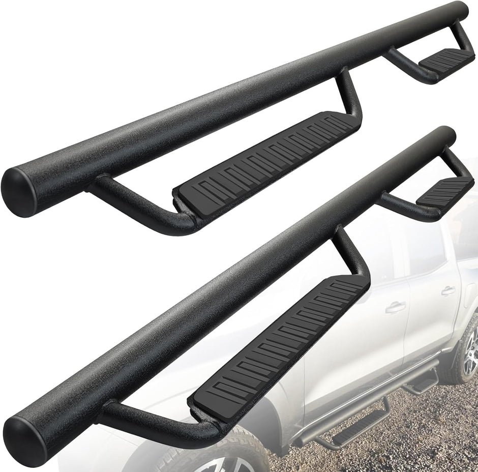 BINARY STAR Running Boards Compatible with Vehicle 2015-2025 Chevy Colorado/Gmc Canyon Double Cab Extended Cab, Carbon Steel Side Steps Drop Down Step Colorado Step Bars Canyon Nerf Bars.