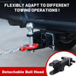  From towing RVs for family vacations to recovering stuck vehicles in mud or snow, our drop hitch excels in various scenarios. It's also ideal for connecting ATVs, UTVs, boats, and other equipment for transportation or recreation. The heavy-duty construction and reliable towing performance make it a must-have for any outdoor enthusiast or DIY mechanic.
