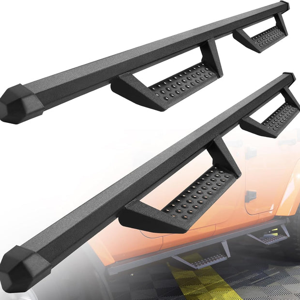 BINARY STAR Running Boards Compatible with Vehicle 2024-2025 Toyota Tacoma Xtra Cab Access Cab, 4.7 Inch Drop Down Side Steps, Tacoma Truck Step Bars Side Step Nerf Bars Made with Carbon Steel.