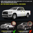 Truck running boards compatible with 2019-2025 dodge ram 1500 new body style quad cab with 2 narrow rear doors. Not compatible with crew cab with 4 full-size doors. Does not compatible with ram 2500 3500 or ram classic model.