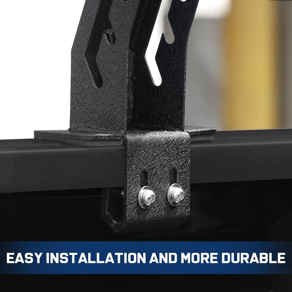 No Drilling, Cutting, Or Modifications Required. Assembly Is Required. Mounting Hardware And Instruction Guide Are Included. It Securely Bolts Onto Your Truck's Bed Track System And Comes With All The Necessary Hardware For A Hassle-free Installation.