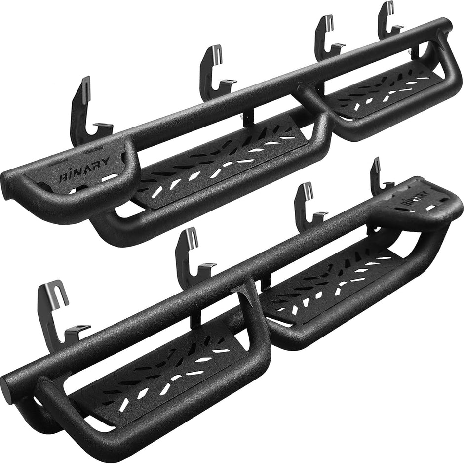 BINARY STAR Running Boards Compatible with Vehicle 2015-2025 Chevy Colorado/GMC Canyon Crew Cab. 6 Inches Step Bars Carbon Steel Nerf Bars Truck Step Boards, Bed Access Colorado Side Step.