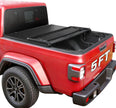 Binary Star Soft Tri-Fold Truck Bed Tonneau Cover Compatible with 2020-2026 Jeep Gladiator JT 5ft Bed (w or w/o Track Rail System), 26.5oz Heavy-Duty Vinyl, Weather Resistant Bed Cover for Pickup Truck