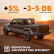 Binary Star Soft Tri-Fold Truck Bed Tonneau Cover Compatible with 2020-2026 Jeep Gladiator JT 5ft Bed (w or w/o Track Rail System), 26.5oz Heavy-Duty Vinyl, Weather Resistant Bed Cover for Pickup Truck