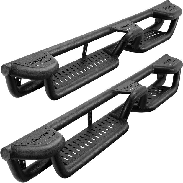 BINARY STAR Wheel to Wheel Running Boards Compatible with 2020-2026 Jeep Gladiator Jt 4 Door. Bed Access Side Steps Step Bars, Gladiator Heavy-Duty Carbon Steel Nerf Bar Side Rails Rock Sliders.