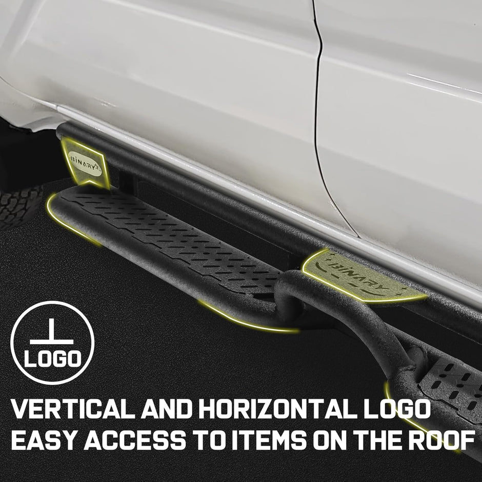 VERTICAL AND HORIZONTAL LOGO EASY ACCESS TO ITEMS ON THE ROOF