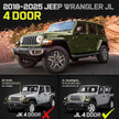 Truck running boards compatible with Jeep Wrangler JL 2018-2025 4 Doors. It does not for Wrangler JK.