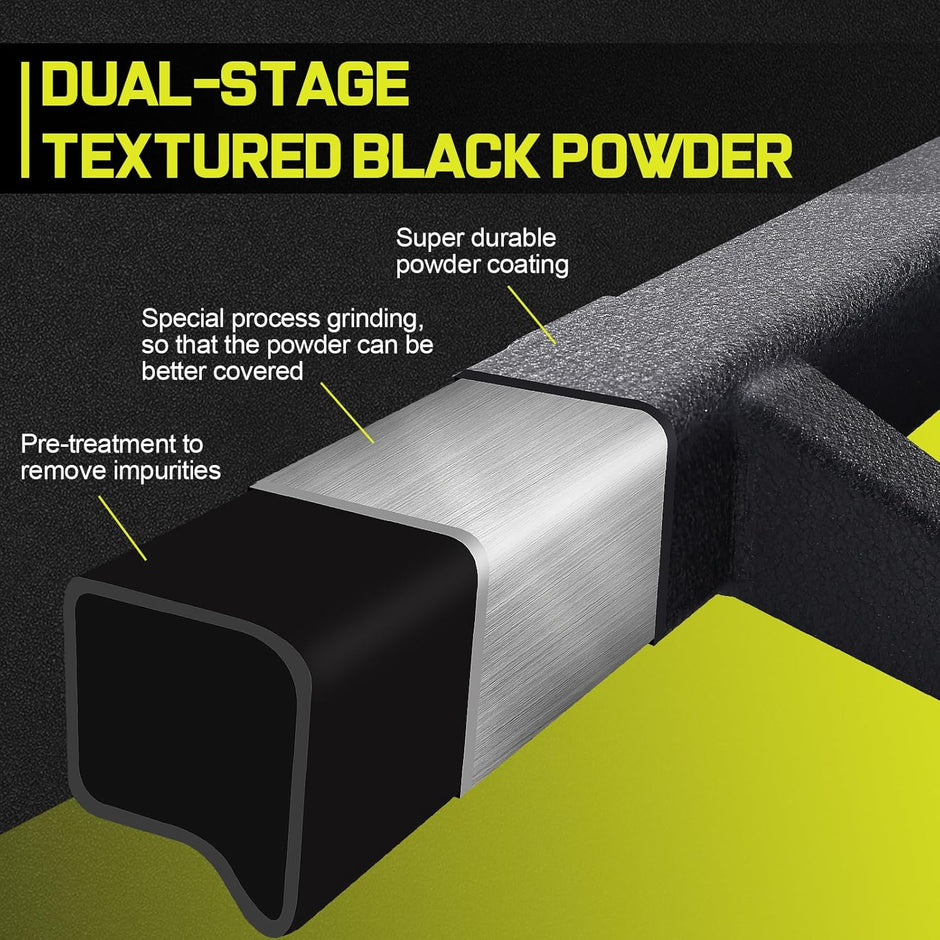 Considering The Climate of Different Seasons, Our Tundra Step Bars Surface Is Powder Coated With A Unique Rust-resistant Black Finish.