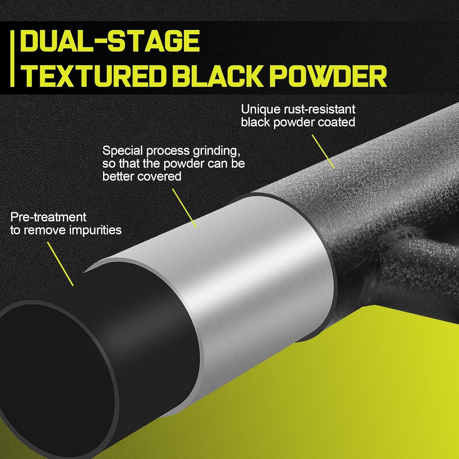 Rust Prevention- Considering the climate of different seasons, our colorado step bars surface is powder coated with a unique rust-resistant black finish.