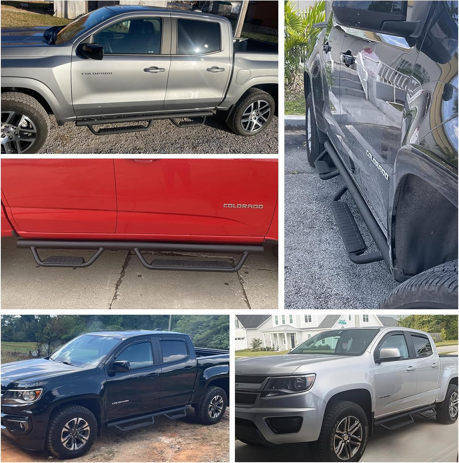 The steps help people who have difficulty getting in and out of the colorado, bringing people a more convenient life. And the plastic steps pads have non-slip layer that allows for more traction to avoid slipping, ensure safety of use.