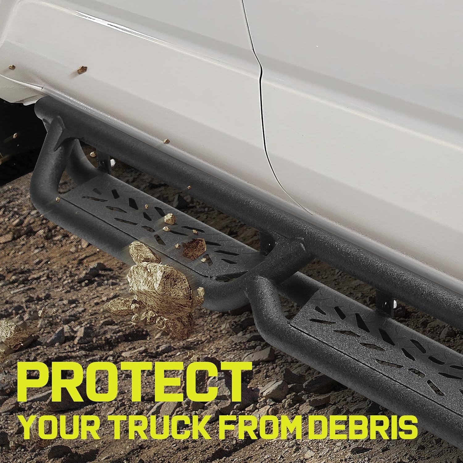 A smooth truck side step round tube design not only enhances truck safety by reducing the risk of passengers getting injured from accidental bumps while getting on or off, but it also improves aesthetics, blending seamlessly with the truck's streamlined appearance. Moreover, the smooth surface is easier to clean, contributing to the long-lasting durability of the side steps.