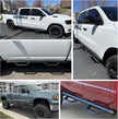BINARY STAR Running Boards Compatible with Vehicle 2007-2021 Toyota Tundra CrewMax Cab, 4.7 Inches Drop Down Side Steps, Tundra Step Bars, Nerf Bars Made with Carbon Steel.