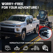 Featuring a detachable 2-inch hitch ball, our adjustable trailer hitch offers flexibility. Need to switch to a different tow ball size for special tasks? Simply remove the ball head and can use the holes to connect other equipment or emergency recovery tools. This design also makes storage and transportation easier when not in use.