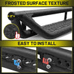 Detailed instructions are included and no special installation tools such as Pneumatic tools are required. Package includes two step bars, bracket and mounting parts.