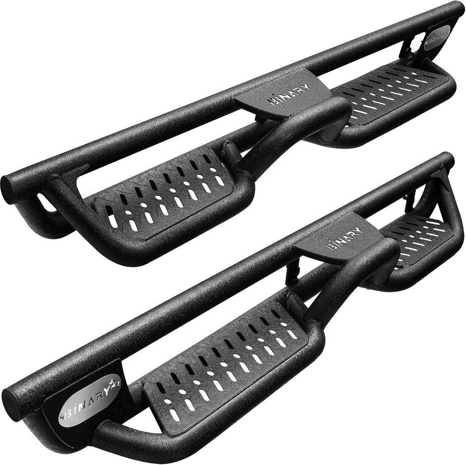 BINARY STAR Running Boards Compatible with Vehicle 2010-2024 Toyota 4Runner Without Side Skirts (Excl. 10-13 Sr5, 10-24 Limited, 20-22 Nightshade Edition, 22-24 TRD Sport). 4Runner Side Steps.