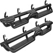 Binary Star Running Boards Compatible with 2015-2025 Chevy Colorado/GMC Canyon Crew Cab. Colorado Running Boards with Bed Access Step and Center Step. 6 Inch Carbon Steel Side Steps.