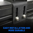 No drilling, cutting, or modifications required. assembly is required. Mounting hardware and instruction guide are included. It securely bolts onto your truck's bed track system and comes with all the necessary hardware for a hassle-free installation.