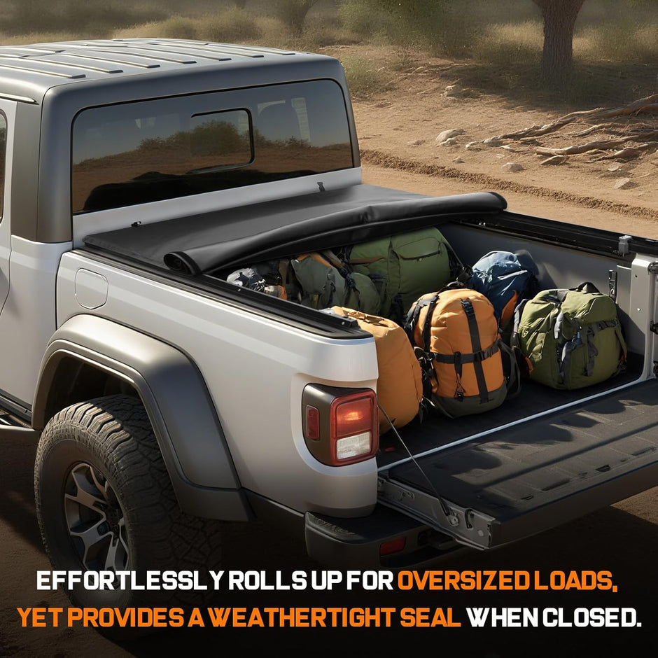 The bed cover closed design can effectively prevent dust, sand, ice and snow from entering the lathe, truck topper prevent water and soil from accumulating on the surface of the truck, and keep the body clean even in bad weather.