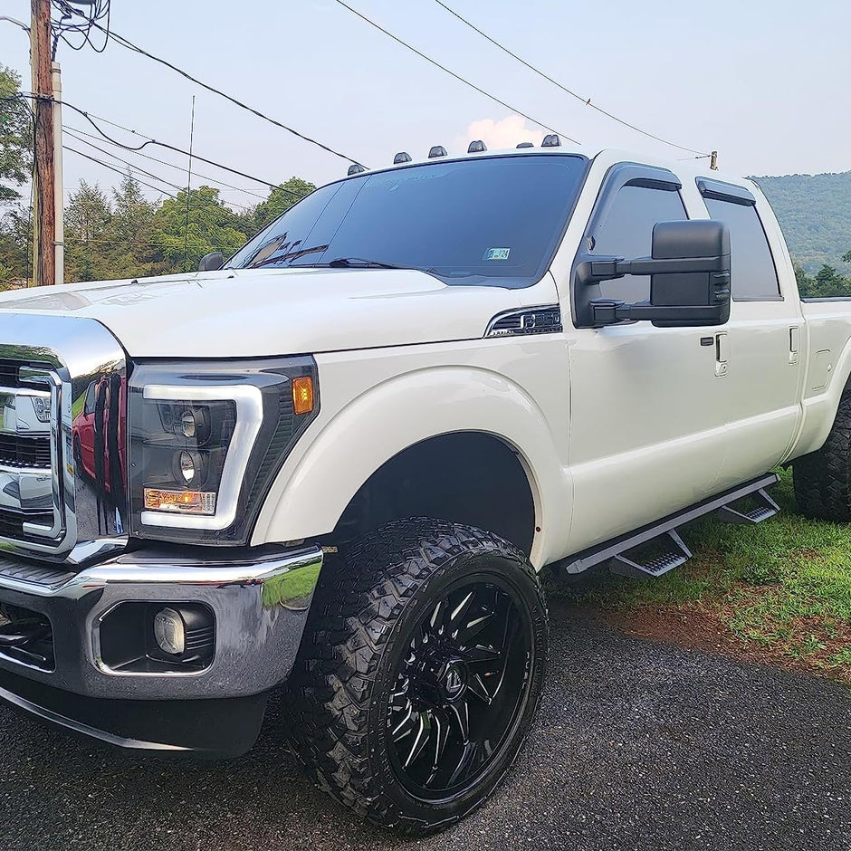BINARY STAR Running Boards Compatible with Vehicle 2015-2025 Ford F150 SuperCrew Cab with 4 Full-Size Doors, 4.7 Inches Drop Down Side Steps, F150 Side Bars, F150 Step Bars Made with Carbon Steel.