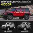 Truck Running Boards Compatible with Jeep Wrangler JK 2007-2018 4 Doors. It Does Not for Wrangler JL.