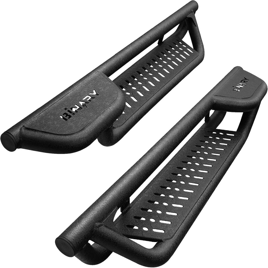 BINARY STAR Running Boards Compatible with Vehicle 2021-2025 Ford Bronco 2 Door SUV (Do not fit Bronco Sport Model), 6 Inch Two-Stair Side Steps, Side Steps Truck Step Made with Carbon Steel.