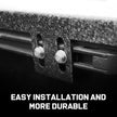 No drilling, cutting, or modifications required. assembly is required. mounting hardware and instruction guide are included. it securely bolts onto your truck's bed track system and comes with all the necessary hardware for a hassle-free installation.