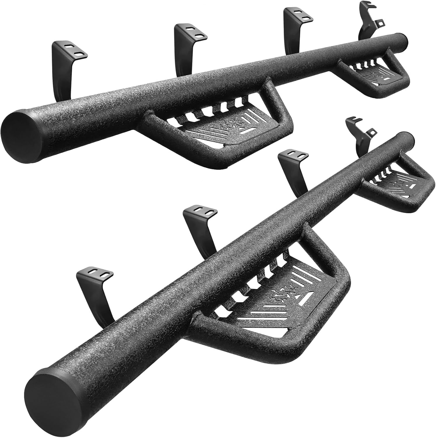 BINARY STAR Running Boarads Compatible with Vehicle 2022-2025 Toyota Tundra CrewMax Cab, 5.5 Inch Drop Down Tundra Side Steps, One-Piece Design Step Bars Made with Carbon Steel.