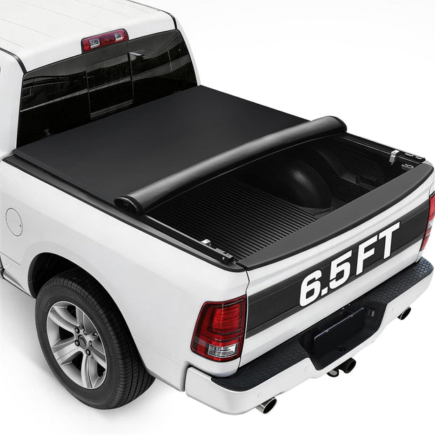 Soft Quad-Fold Truck Bed Tonneau Cover for Ford F150 with 6.5ft Bed