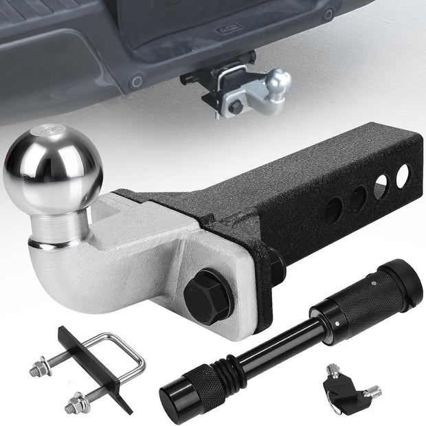 Binary Star trailer hitch ball mount is compatible with a wide range of vehicles equipped with 2-inch receiver hitch, including trucks, SUVs, ATVs, UTVs, and more. As long as it has a standard 2-inch trailer hitch receiver, our product ensures a fit for your towing needs.