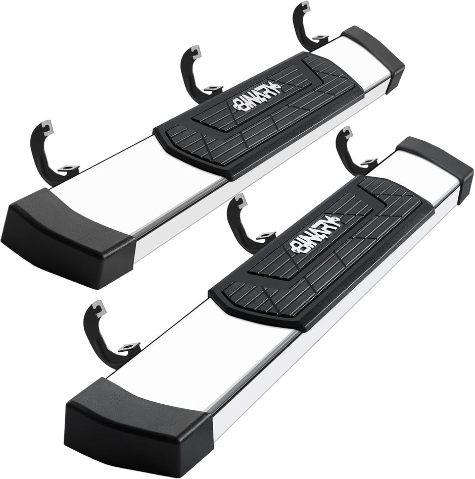 6 Inch Running Boards for Silverado 1500 Regular Cab 2019-2026 | 2020-2026 Silverado/Sierra 2500HD 3500HD Single Cab Side Steps, Anti-Slip & Rust Nerf Bar High Light Stainless Steel Step Bar