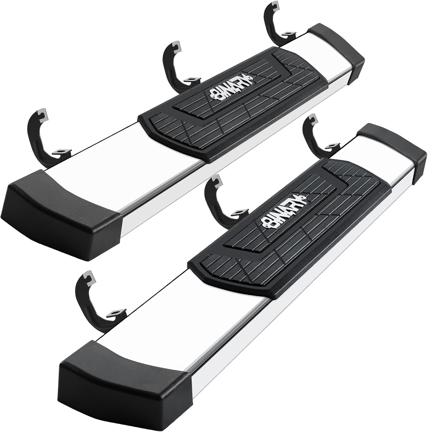 6 Inch Running Boards for Silverado 1500 Regular Cab 2019-2026 | 2020-2026 Silverado/Sierra 2500HD 3500HD Single Cab Side Steps, Anti-Slip & Rust Nerf Bar High Light Stainless Steel Step Bar