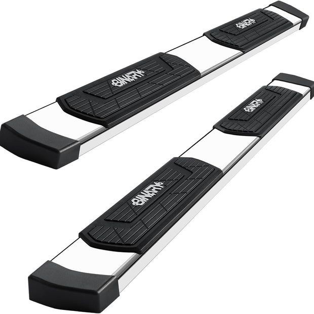 6 Inch Truck Running Boards for 2004-2014 Ford F150 Super Cab | Super Cab with Half-Size Rear Doors, Anti-Slip Pad, High Light Stainless Steel Side Steps, Rust Resistant Bolt-on Step Bars