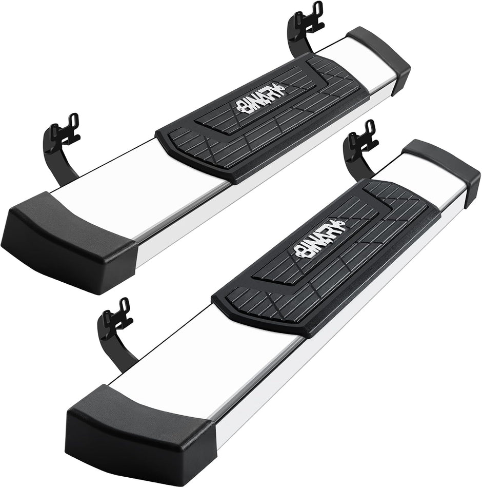 BINARY STAR 6 Inch Truck Running Boards for Ford F150 Regular Cab 2004-2014 | F150 Single Cab Step Rail, Anti-Slip Pad Side Steps, High Light Stainless Steel Anti-Rust Step Bars, Bolt-on Movable Slider