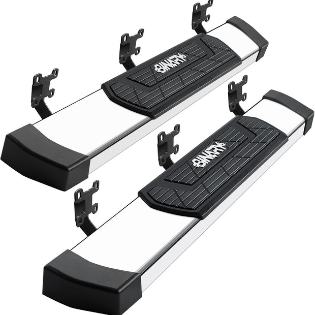 6 Inch Running Boards for Ford F250 F350 Regular Cab 1999-2016 | F450 F550 Single Cab Step Rail, Anti-Slip Side Steps, High Light Stainless Steel Anti-Rust Nerf Bars, Movable Slider Bolt-on