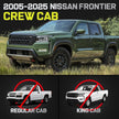 Truck Running Boards Compatible with 2005-2026 Nissan Frontier Crew Cab with 4 Full-size Doors. It Does Not fit King Cab with 2 Narrow Rear Doors.