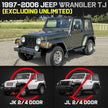 FITMENT: Truck running boards compatible with 1997-2006 Jeep Wrangler TJ 2 Doors(Excluding Unlimited).