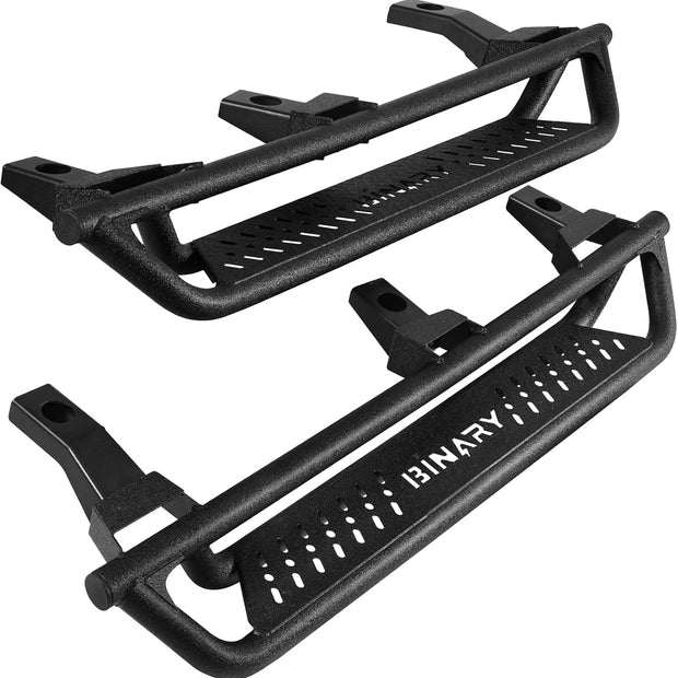 Running Boards Drop Down Side Step Compatible with Vehicle 1997-2006 Jeep Wrangler TJ 2 Doors(Exclude Unlimited), Tube Rock Slider Rails Heavy Duty Steel Nerf Bars.