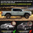 Product fitment- truck running boards compatible with 2019-2026 dodge ram 1500 crew cab with 4 full-size doors. only fit for ram 1500 new body style, not for classic model or ram 2500 3500 . it does not for quad cab with 2 half-size rear doors.