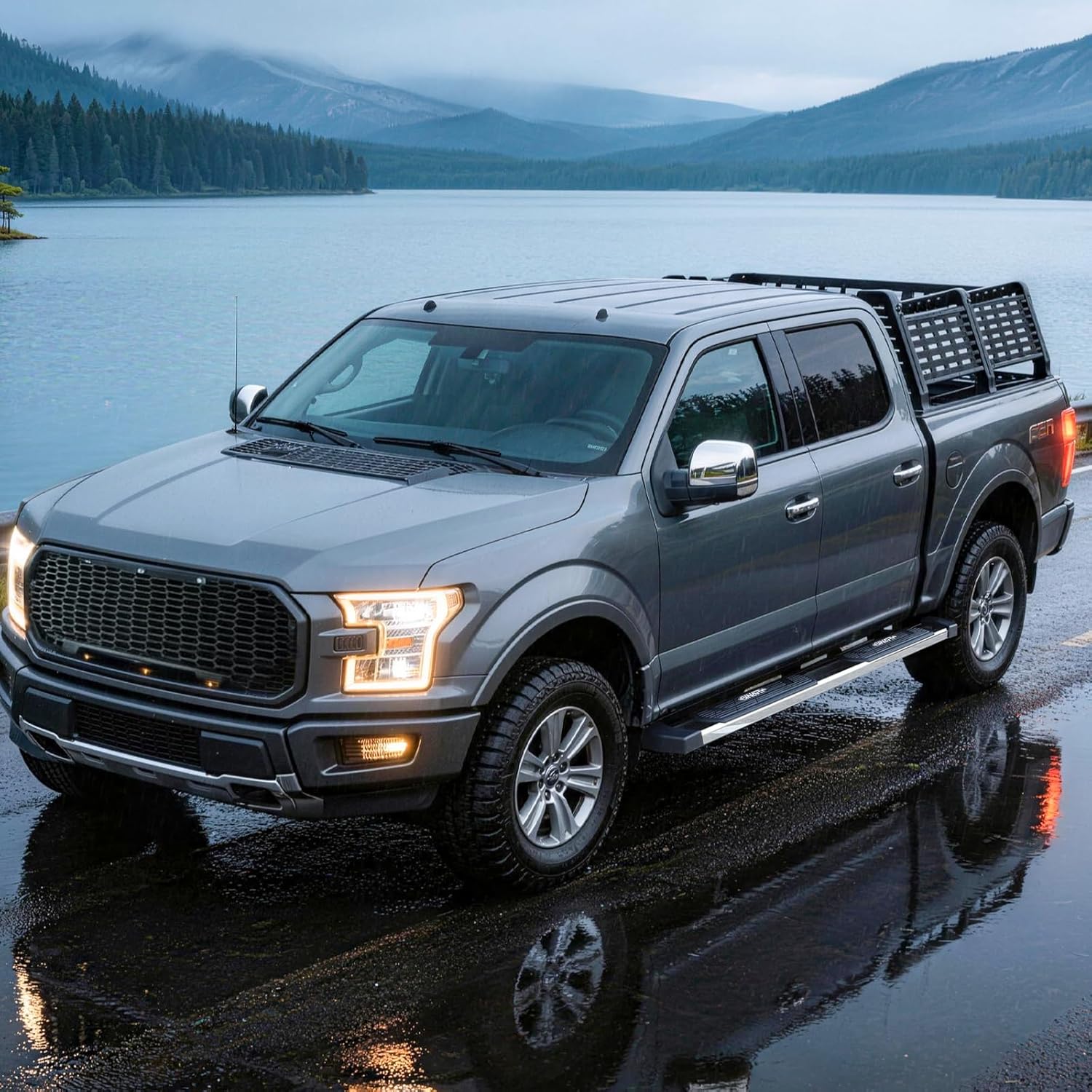 Our design is generally closer to the truck body, which will make the overall effect more beautiful, and can make the truck have better passability.
