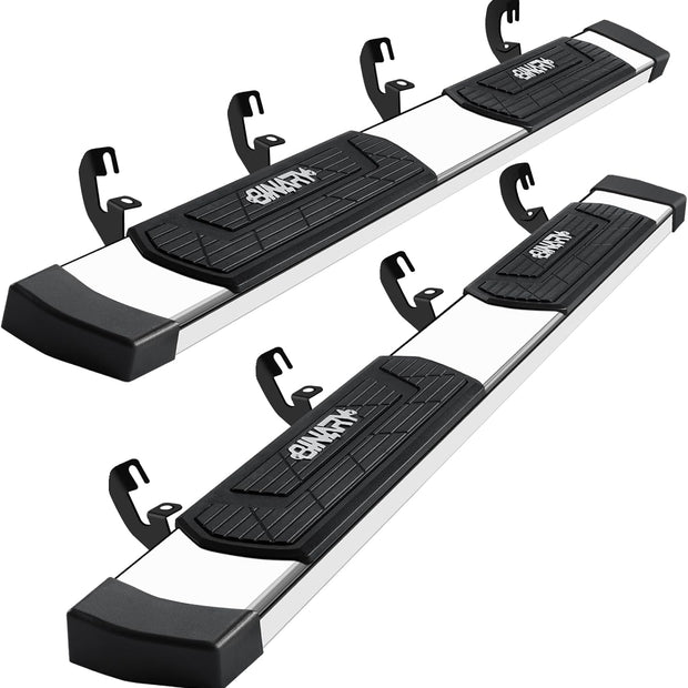 6 Inch Running Boards Compatible with 2009-2018 Dodge Ram 1500 Crew Cab(Incl. 2019-2024 Classic), 2010-2026 Ram 2500 3500, High Light Stainless Steel Step Bars Nerf Bars Steps.
