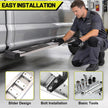 Just mounted it, direct bolt-on, no need to drill. And also each bar can support up to 500lbs.