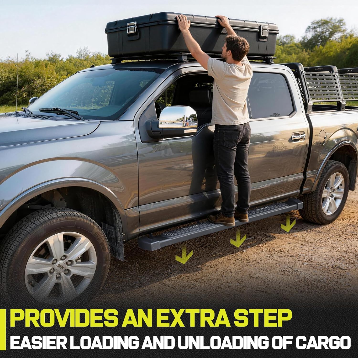 Built for heavy-duty performance, our truck step bar is crafted from heavy-duty carbon steel and finished with a durable black powder coating, offers exceptional corrosion resistance, UV resistance, and weather resistance.