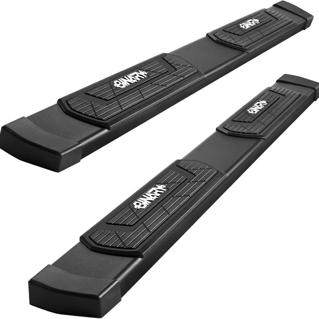 6 Inch Running Boards Compatible with 2004-2014 Ford F-150 Crew Cab (4 Full-Size Doors). F150 Side Steps Rock Sliders. Nerf Bars with Non-Slip Step Pad, Step Bars Made with Carbon Steel.