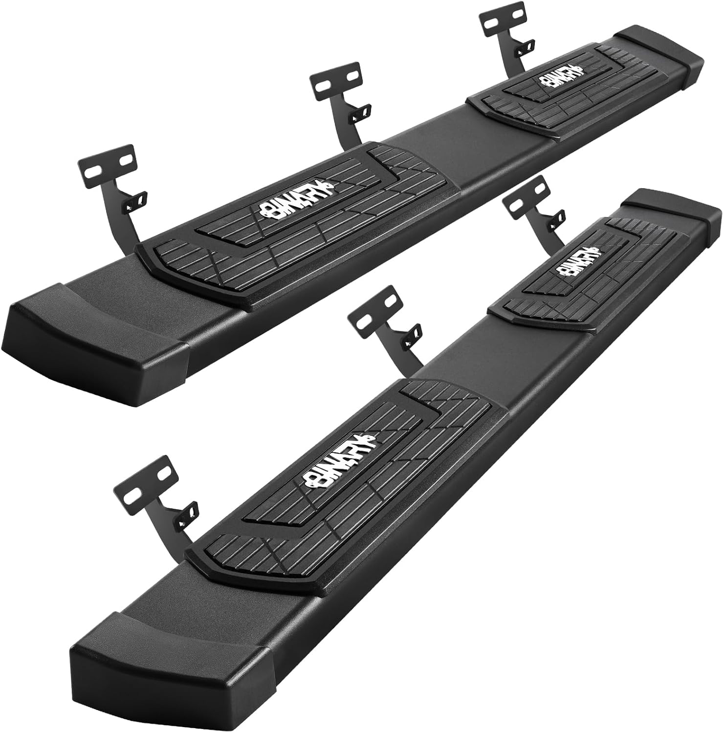 6 Inch Running Boards Compatible with 2009-2018 Dodge Ram 1500 Crew Cab(Incl. 2019-2024 Classic), 10-26 Ram 2500 3500, Step Bars Truck Nerf Bars Steps Made with Carbon Steel.