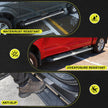 Experience a safer way to enter and exit your vehicle with our 6-inch wide side rail. The unique anti-slip tread provides maximum traction for children, seniors, and pets, ensuring a secure footing even in rain, snow, or mud.