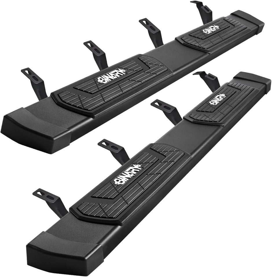 6 Inch Running Boards Compatible with 2024-2026 Toyota Tacoma Double Cab with 4 Full-Size Doors. Side Steps Nerf Bars for Tacoma, Step Bars Non-Slip Plastic Pads Made with Carbon Steel